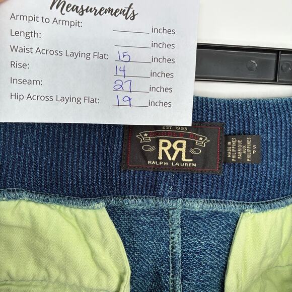 RRL Blue Faded Lounge Pants Size S #0013 - Picture 11 of 13